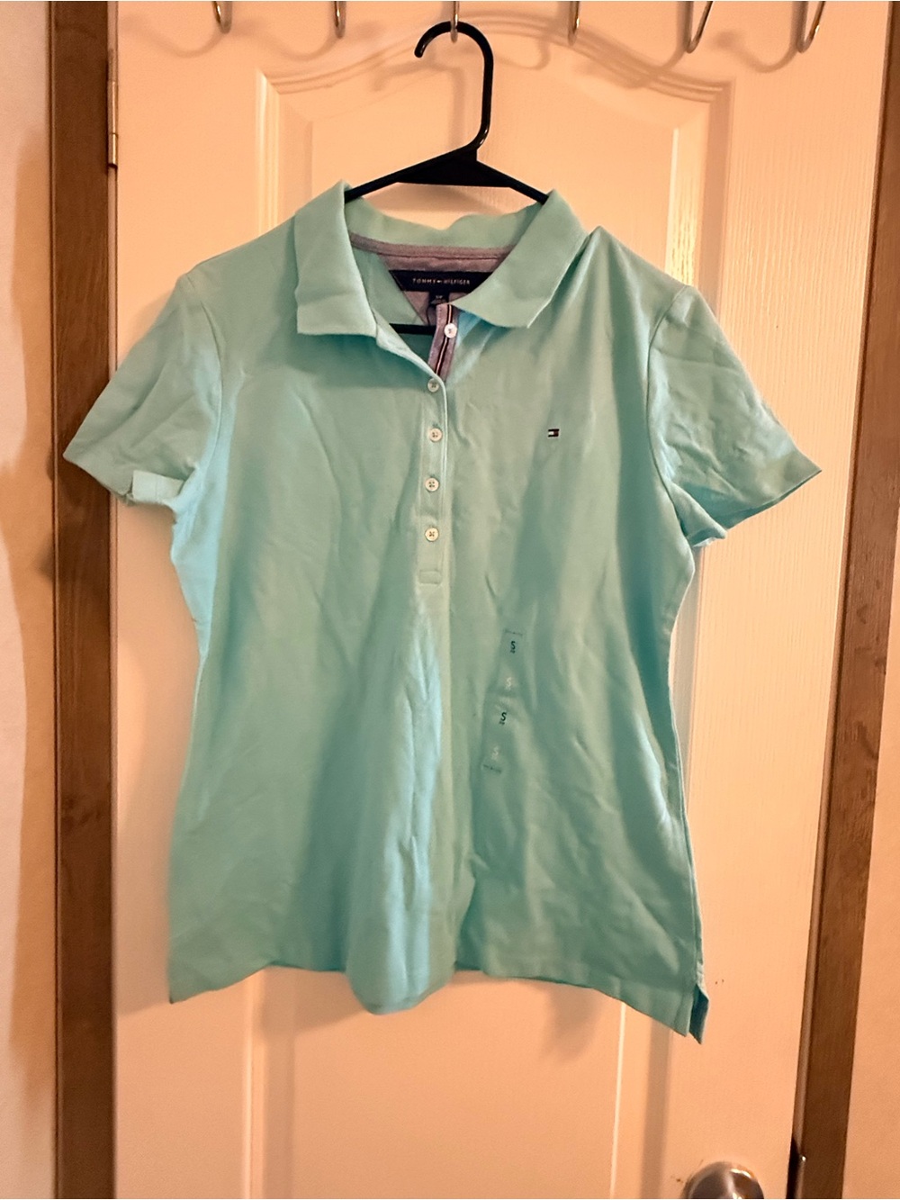 Tommy Hilfiger Light Mint Green Polo Top